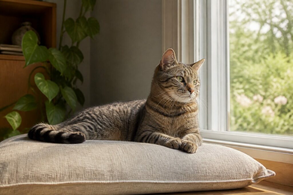 Katze am Fenster