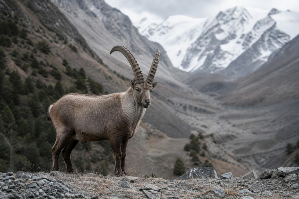Majestätische Hörner — Sibirischer Steinbock
