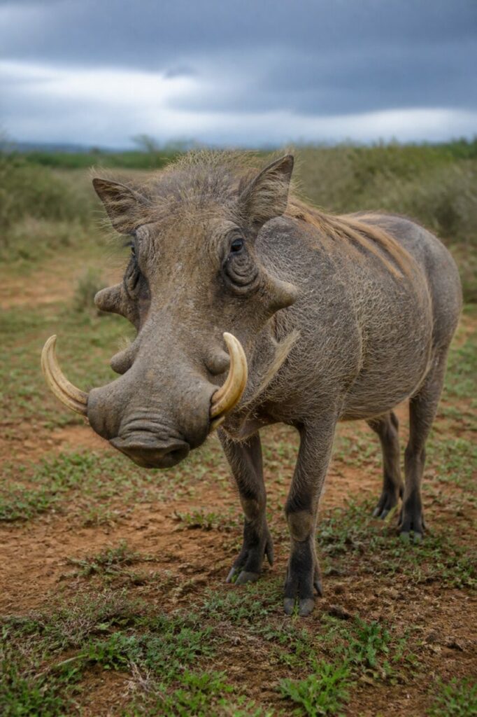 Vorstehende Hauer — Warzenschwein