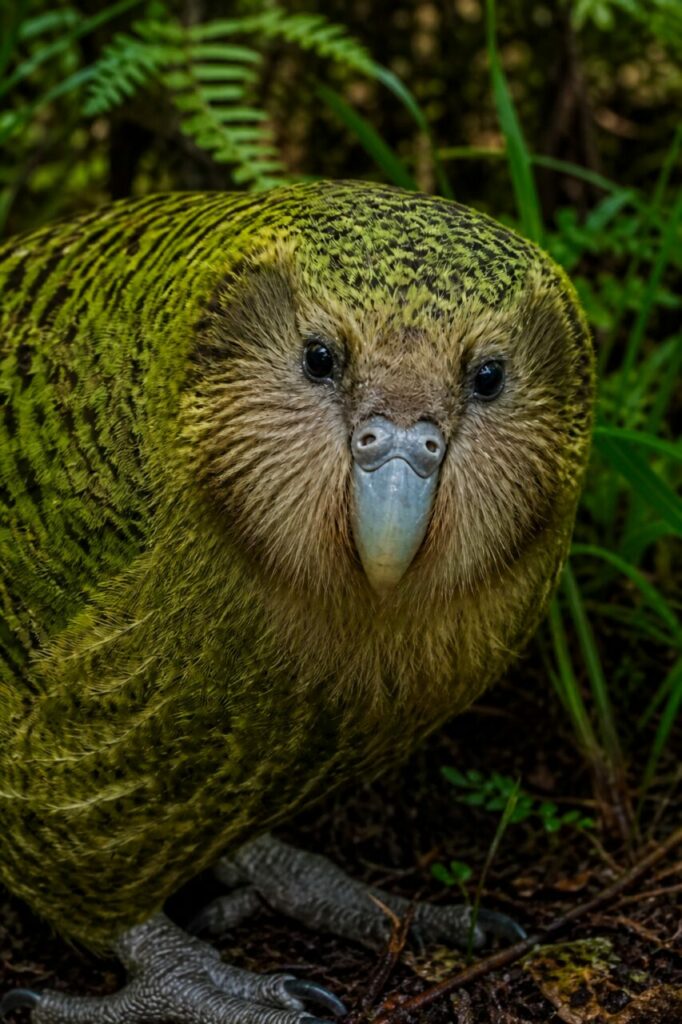 Bärtiges Gesicht — Kakapo