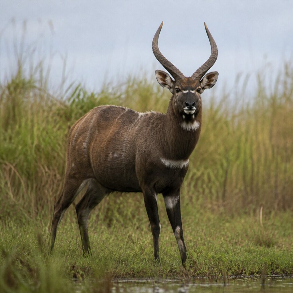 Elfenbeinfarbene Abzeichen — Sitatunga