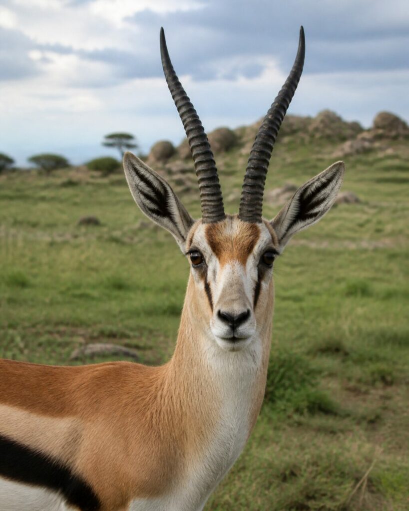 Schlanke Ringhörner — Thomson-Gazelle