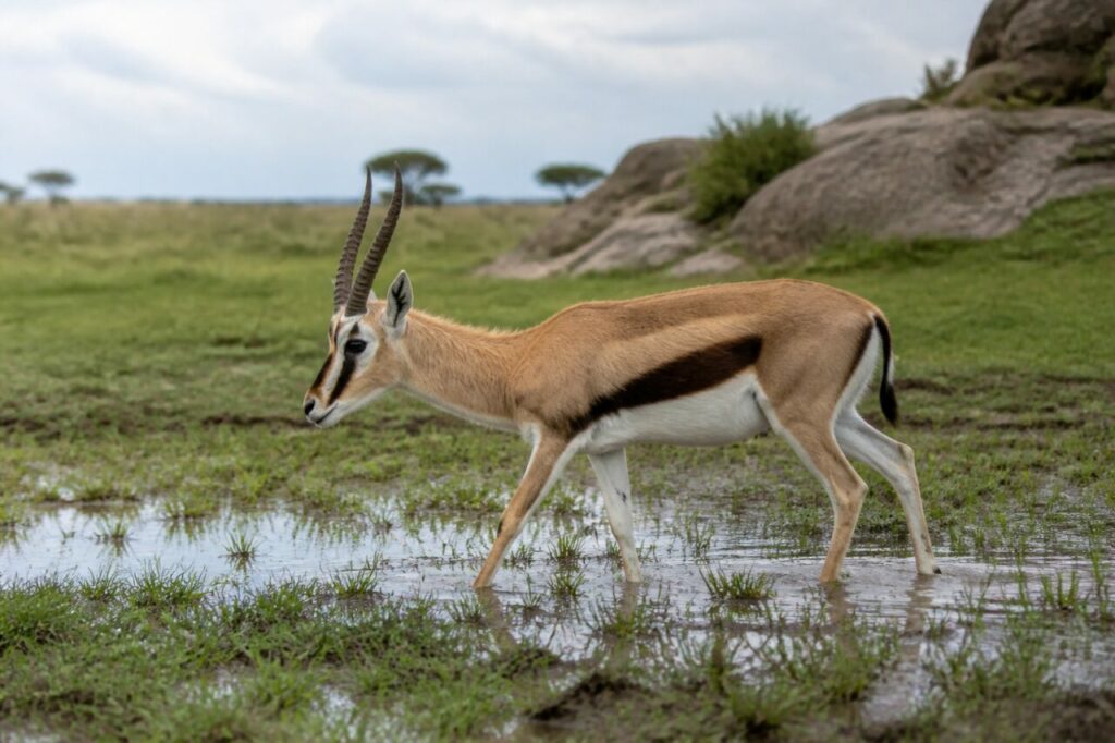 Nasse Hufe — Thomson-Gazelle