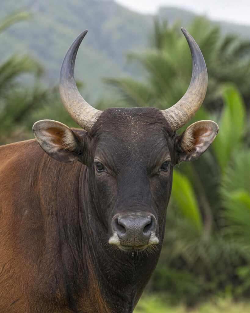 Weite Hornbögen — Banteng