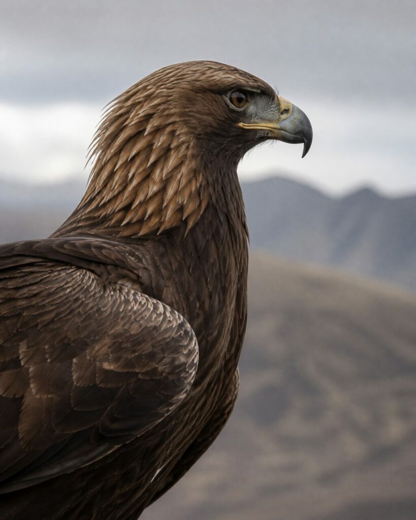 Goldener Nacken — Steinadler
