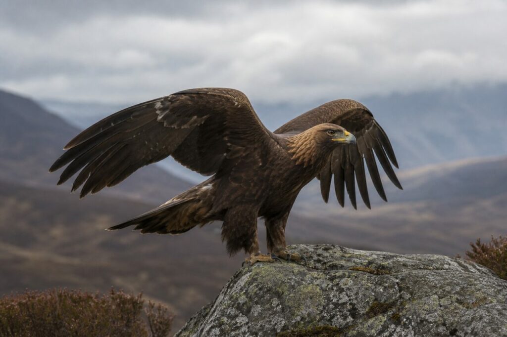 Fänge bereit zur Landung — Steinadler