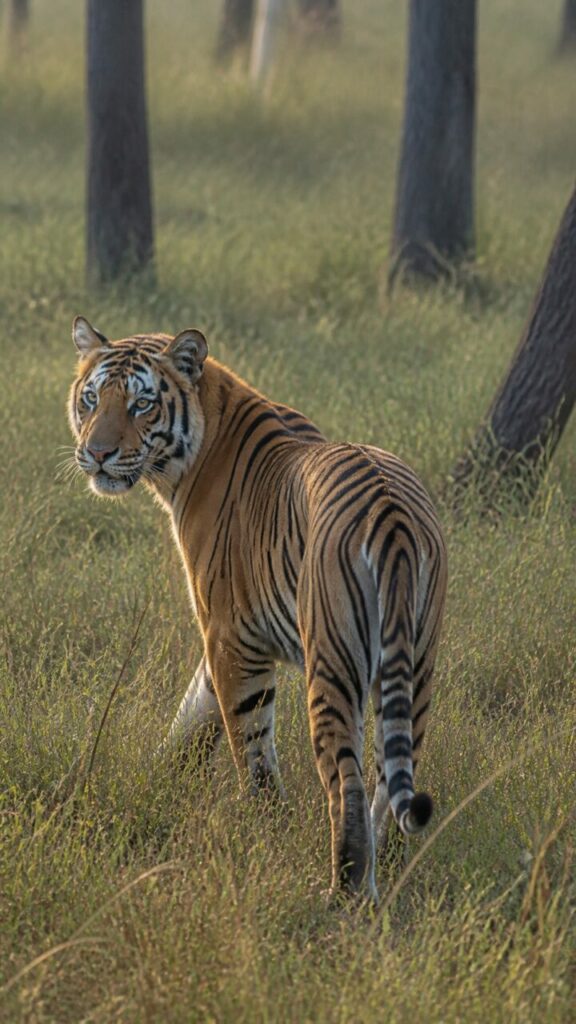Uno sguardo sopra la spalla — Tigre